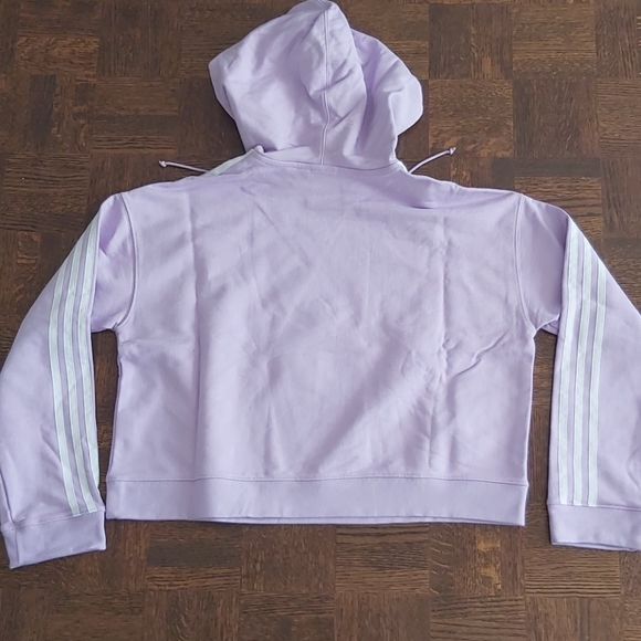 Adidas lavender cropped hoodie - Picture 3 of 3